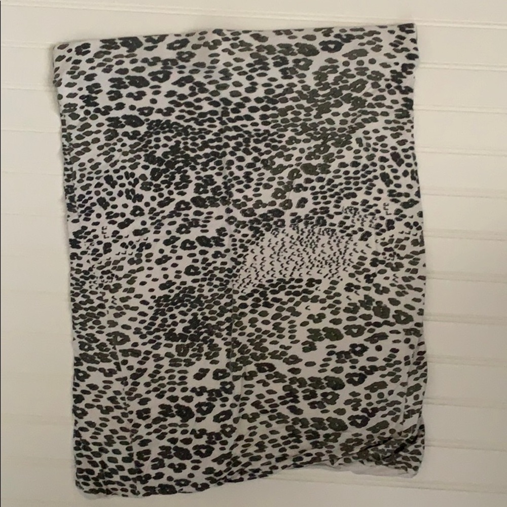 Animal print pencil skirt